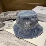 [Loewe Luo Yiwei] 2023 new denim old fisherman hat