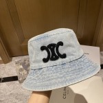 [CELINE Celine] 2023 new denim made of old fisherman hat
