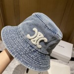 [CELINE Celine] 2023 new denim made of old fisherman hat