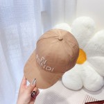 Fendi spring and summer new satin fabric double F presbyopia baseball cap
