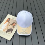 prada classic triangle logo baseball cap