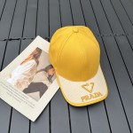 prada classic triangle logo baseball cap
