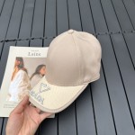 prada classic triangle logo baseball cap