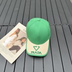 prada classic triangle logo baseball cap
