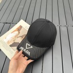 prada classic triangle logo baseball cap