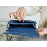 𝗖𝗛𝗔𝗡𝗘𝗟 𝑾𝒐𝒄 Fat Choi bag Original denim denim fabric 22𝐶 denim metal ball 𝗪𝗼𝗰