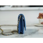 𝗖𝗛𝗔𝗡𝗘𝗟 𝑾𝒐𝒄 Fat Choi bag Original denim denim fabric 22𝐶 denim metal ball 𝗪𝗼𝗰