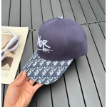 Dior new embroidered letters canvas baseball cap head circumference: 57cm
