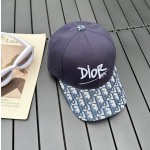 Dior new embroidered letters canvas baseball cap head circumference: 57cm