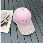 Dior new embroidered letters canvas baseball cap head circumference: 57cm