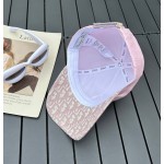 Dior new embroidered letters canvas baseball cap head circumference: 57cm