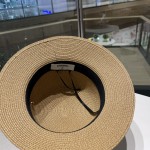 Chanel Straw Hat, Sun Hat, Sunshade Beach Hat, Head Circumference 57cm