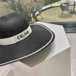 Celine Straw Hat, Brim, Sun Hat, Beach Sun Hat, Head Circumference 57cm