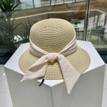 Chanel2023's new straw sunshade straw hat basin