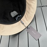 prada classic triangle bucket hat