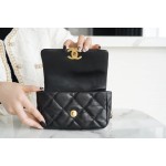 𝗖𝗛𝗔𝗡𝗘𝗟 ❶❾ 𝗕𝗔𝗚 Classic Black ❥ Fanny pack