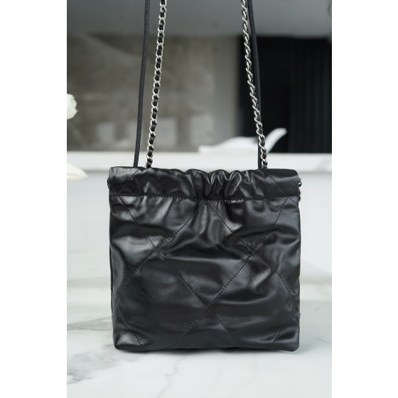 𝗖𝗛𝗔𝗡𝗘𝗟✦ 23S 22Mini bag black and silver