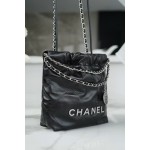 𝗖𝗛𝗔𝗡𝗘𝗟✦ 23S 22Mini bag black and silver