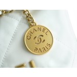 𝗖𝗛𝗔𝗡𝗘𝗟✦ 23S 22Mini bag white gold