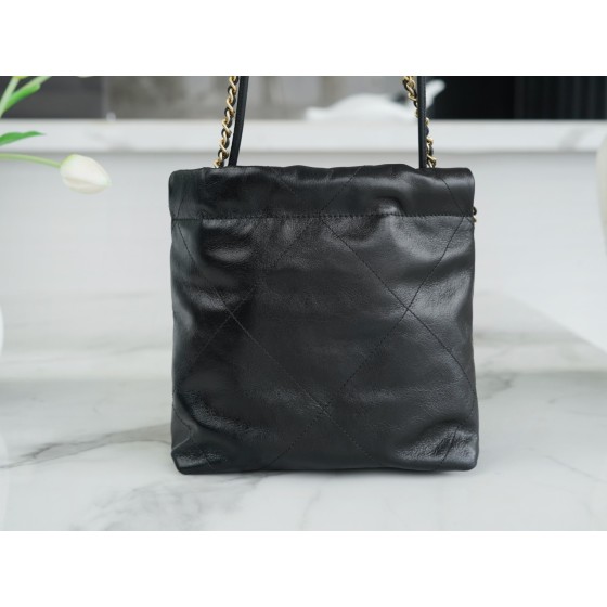 𝗖𝗛𝗔𝗡𝗘𝗟✦  23S 22Mini pearl chain bag black