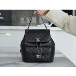 𝗖𝗛𝗔𝗘𝗡𝗟✦23c New 𝐃𝐮𝐦𝐚 Shoulder Bag Black Large