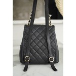 𝗖𝗛𝗔𝗡𝗘𝗟 23P New Duma Double Shoulder Cowhide Large Black