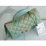 𝗖𝗛𝗔𝗡𝗘𝗟 𝗖𝗹𝗮𝘀𝘀𝗶𝗰 𝗙𝗹𝗮𝗽 2022 Portable ℂ𝔽 𝑀𝑖𝑛𝑖 Gradient green