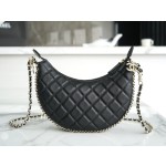 𝗖𝗛𝗔𝗡𝗘𝗟 23p moon/moon bag large black