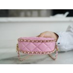 𝗖𝗛𝗔𝗡𝗘𝗟 23p moon/moon bag small pink