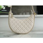 𝗖𝗛𝗔𝗡𝗘𝗟 23p moon/moon bag large milk apricot