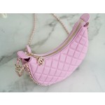 𝗖𝗛𝗔𝗡𝗘𝗟 23p moon/moon bag large milk apricot