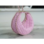 𝗖𝗛𝗔𝗡𝗘𝗟 23p moon/moon bag large milk apricot