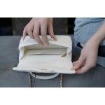 𝗖𝗛𝗔𝗡𝗘𝗟✦𝗖𝗹𝗮𝘀𝘀𝗶𝗰 𝗙𝗹𝗮𝗽2021 𝗦𝘀 Spring/Summer New Handleℂ𝔽 𝕄𝕚𝕟𝕚 Fairy White