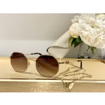 Valentino VA2040 Vintage Small Frame Chain Sunglasses