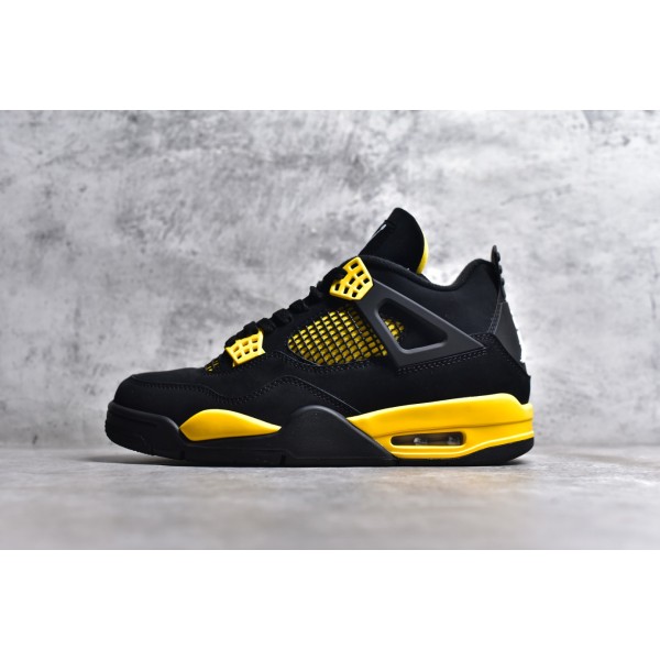 NK SB x Air Jordan 4 Black and Yellow