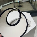 Chanel Bow Hat Empty Top Sun Protection UV Sun Shade Cap