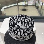 Dior counter new comfortable full print embroidery hat