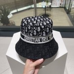 Dior counter new comfortable full print embroidery hat
