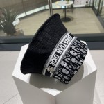 Dior counter new comfortable full print embroidery hat