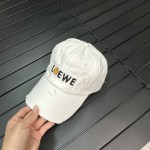 Loewe 23 Spring/Summer Canvas Cotton Baseball Cap Printed Letters