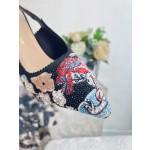 𝐉'𝐀𝐝𝐢𝐨𝐫 ｜𝟐𝟎𝟐𝟑𝐒𝐒/𝐧𝐞𝐰 Printed embroidered high heels