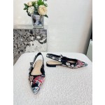 𝐉'𝐀𝐝𝐢𝐨𝐫 ｜𝟐𝟎𝟐𝟑𝐒𝐒/𝐧𝐞𝐰 Printed embroidered high heels