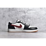 Air Jordan AJ1 Low low top white black red