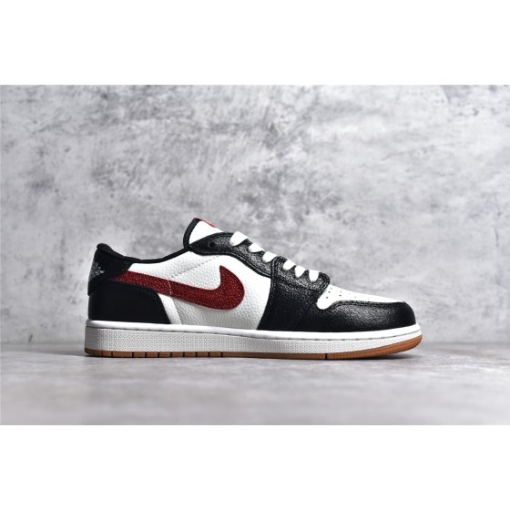 Air Jordan AJ1 Low low top white black red