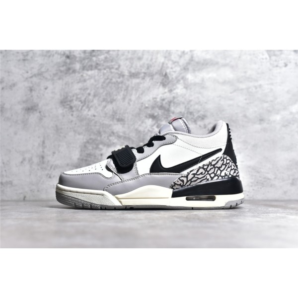 Air Jordan Legacy 312 Low Black White Grey