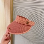 CHANEL sun visor empty top hat