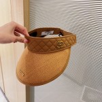 CHANEL sun visor empty top hat