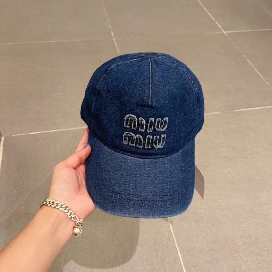 MIU MIU denim cap
