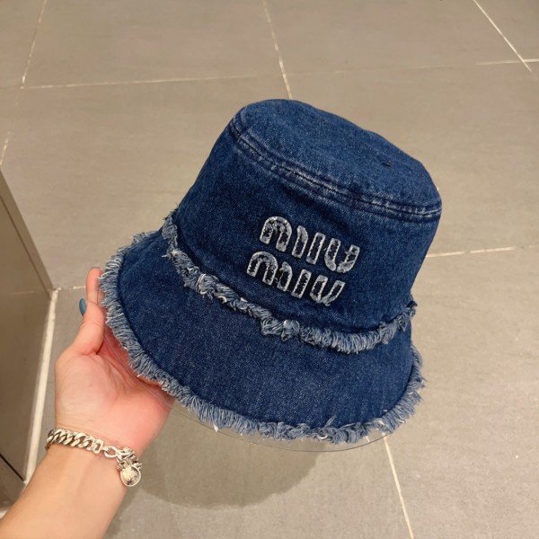 MIU MIU denim bucket hat