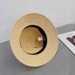 chanel straw hat, sun hat, sun visor beach hat